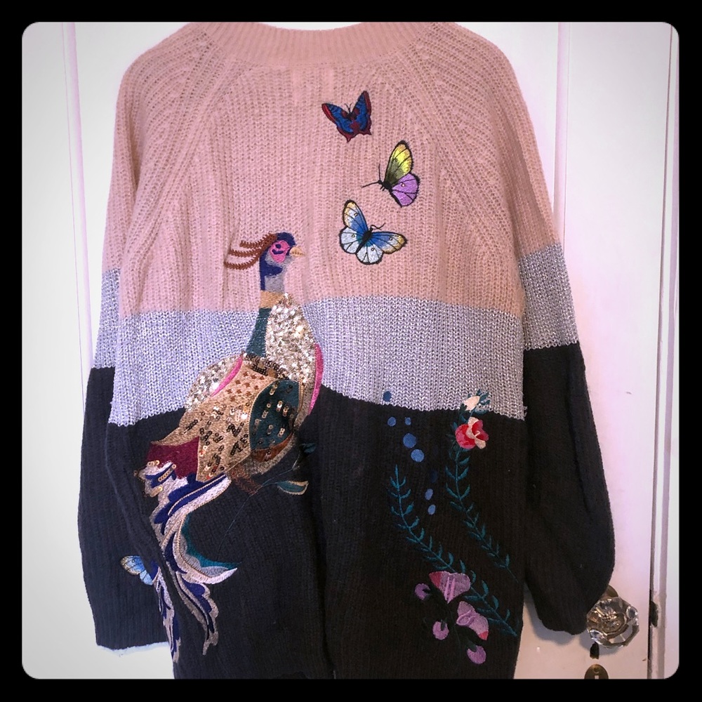 Embellished Anthro Cardi - Picture 2 of 8